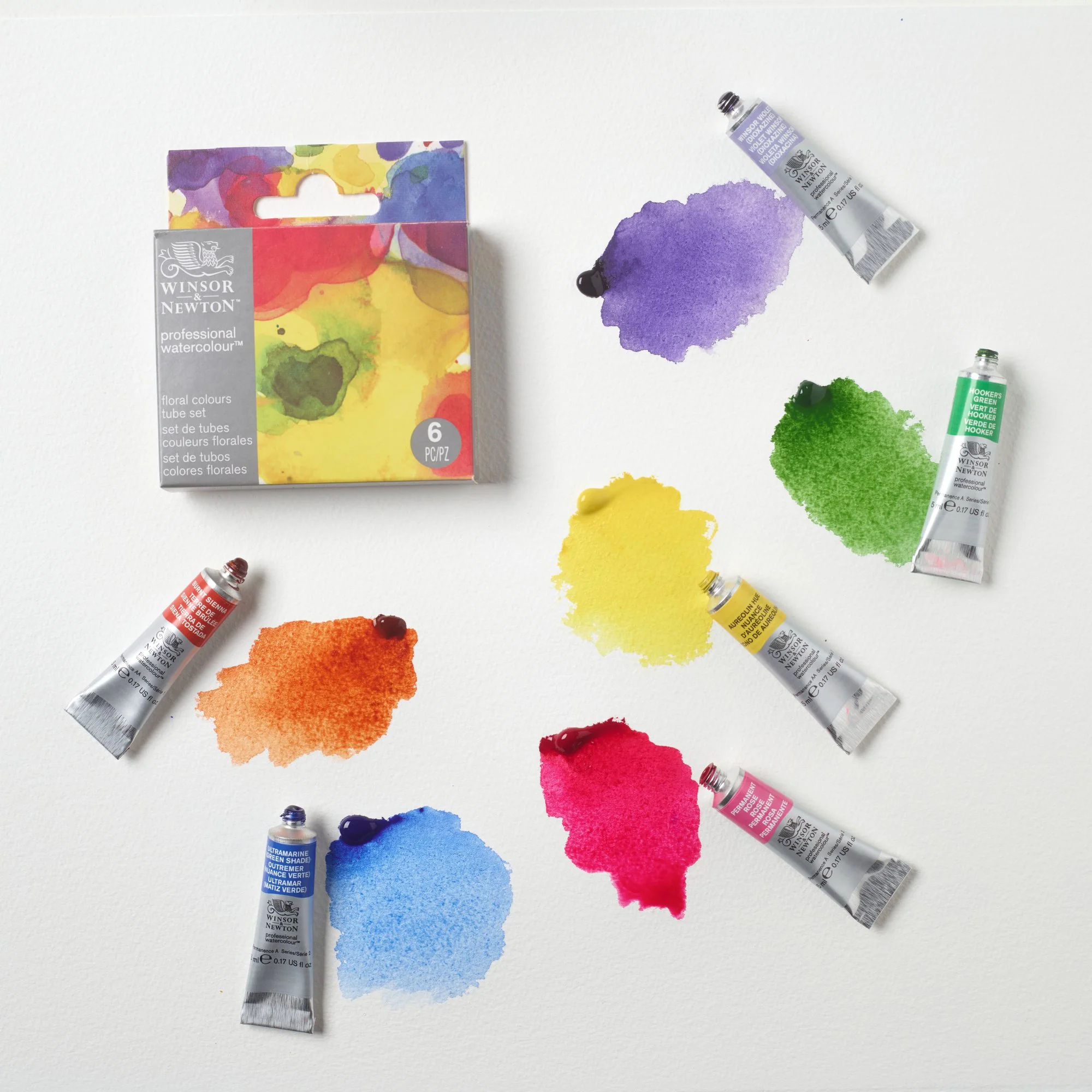 Winsor & Newton Professional Watercolour Floral Colours Tube Set of 6 - Image 3