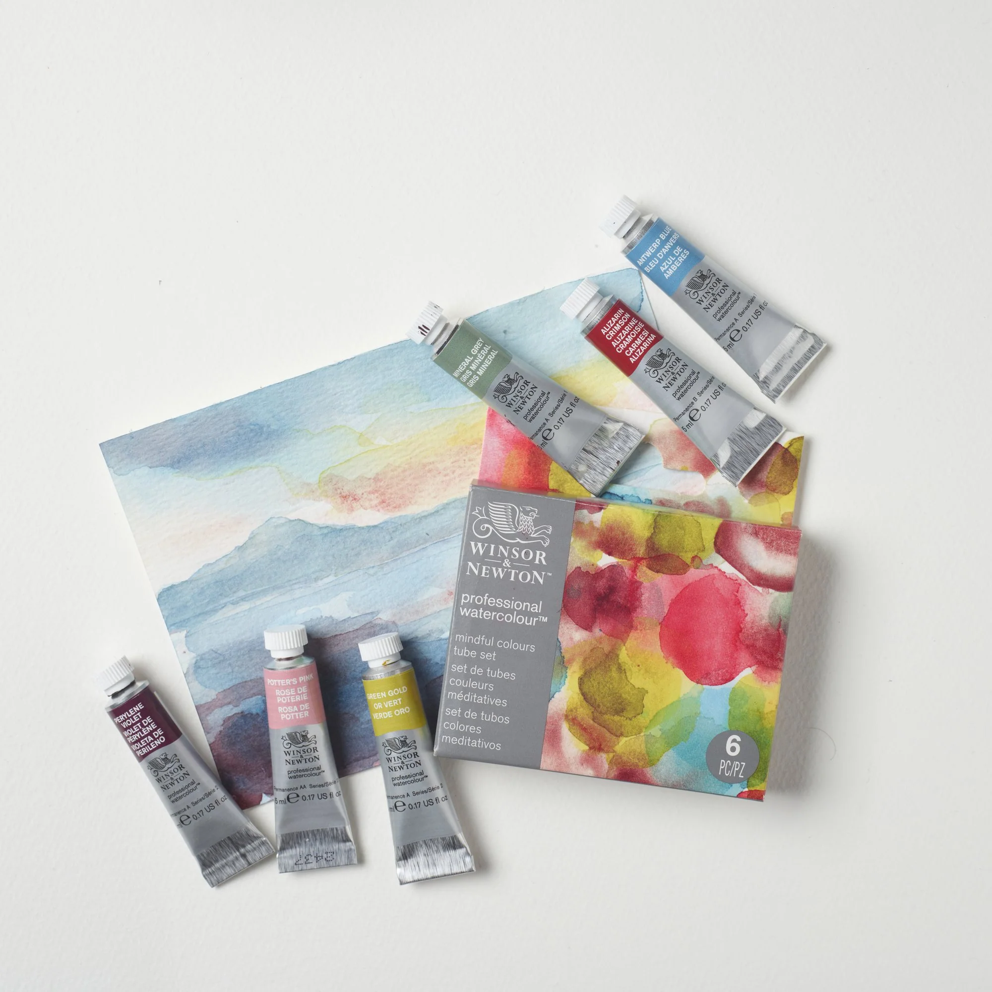 Winsor & Newton Professional Watercolour Mindful Colours Tube Set of 6 - Image 3