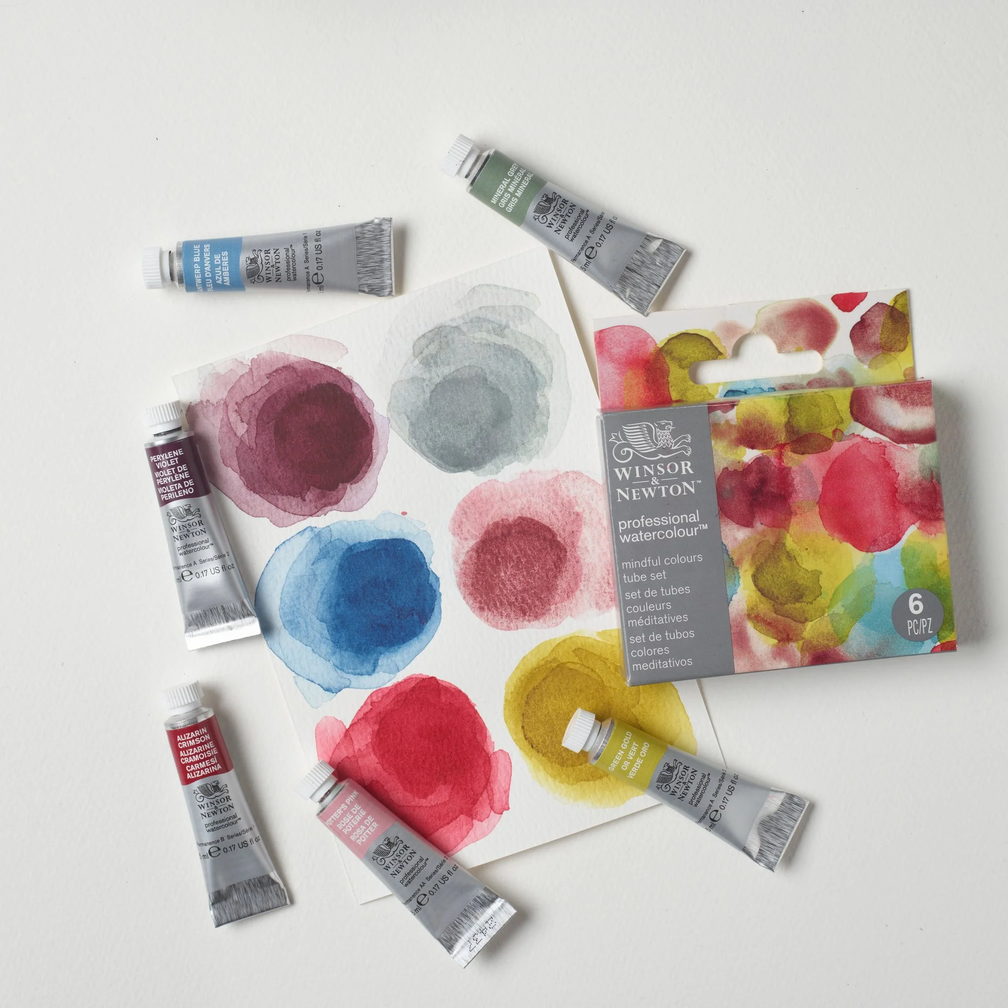 Winsor & Newton Professional Watercolour Mindful Colours Tube Set of 6 - Image 4