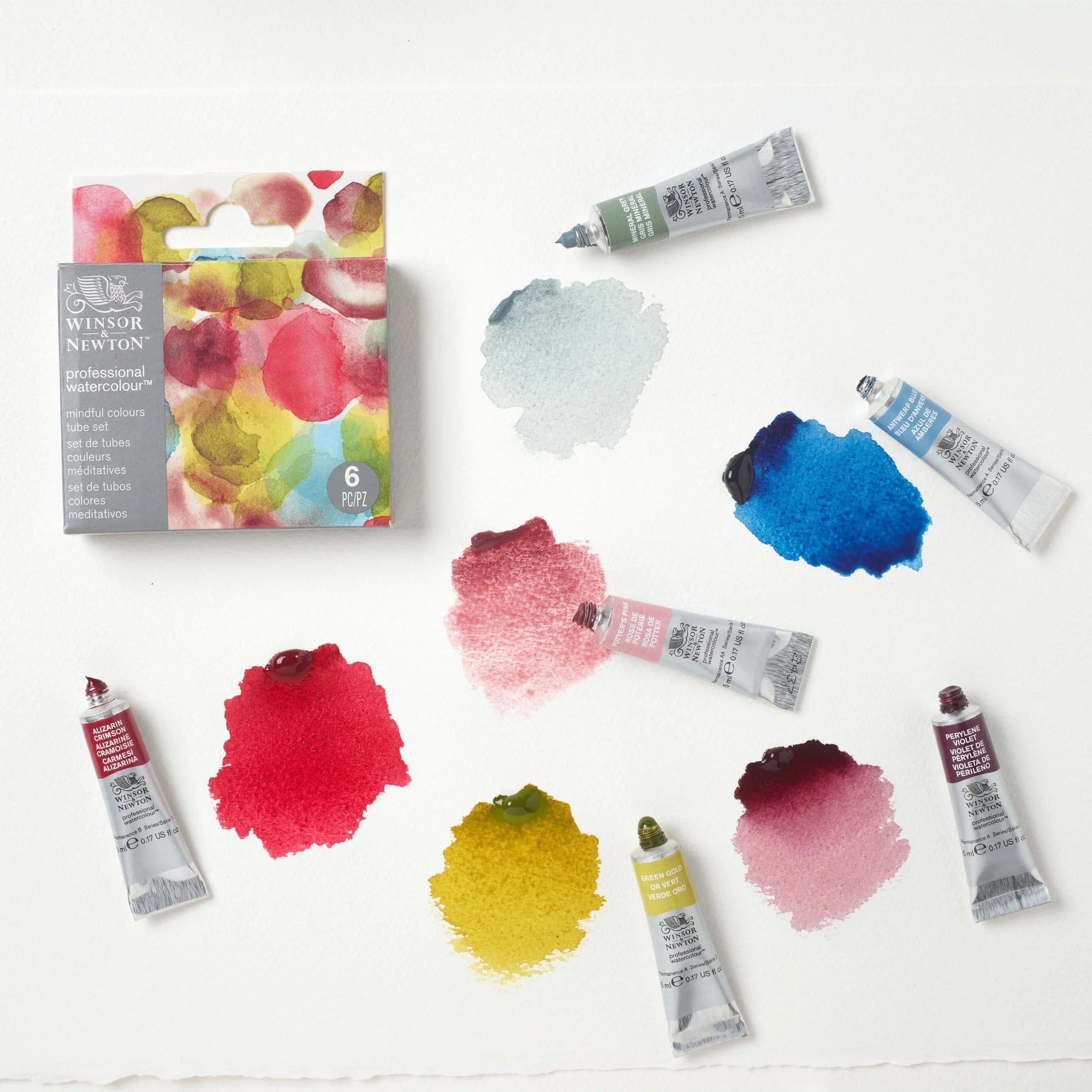Winsor & Newton Professional Watercolour Mindful Colours Tube Set of 6 - Image 5