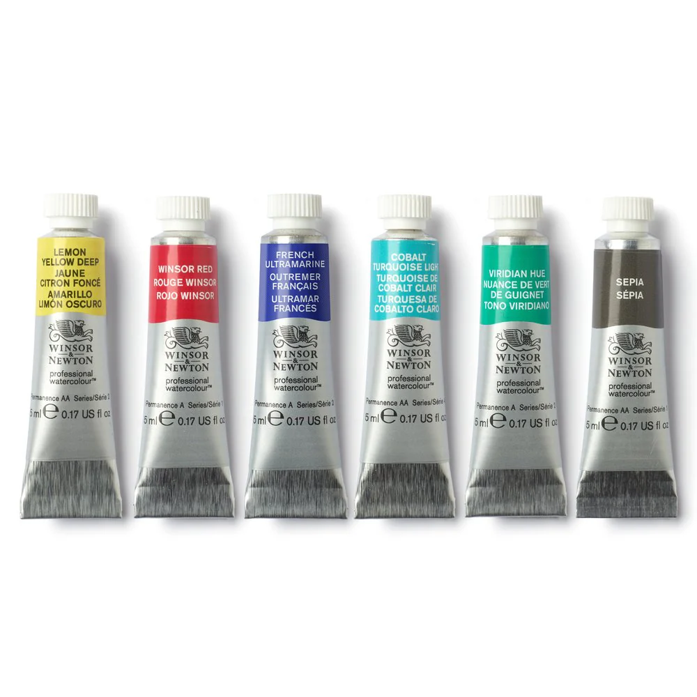 Winsor & Newton Professional Watercolour Urban Sketching Colours Tube Set of 6 - Image 4
