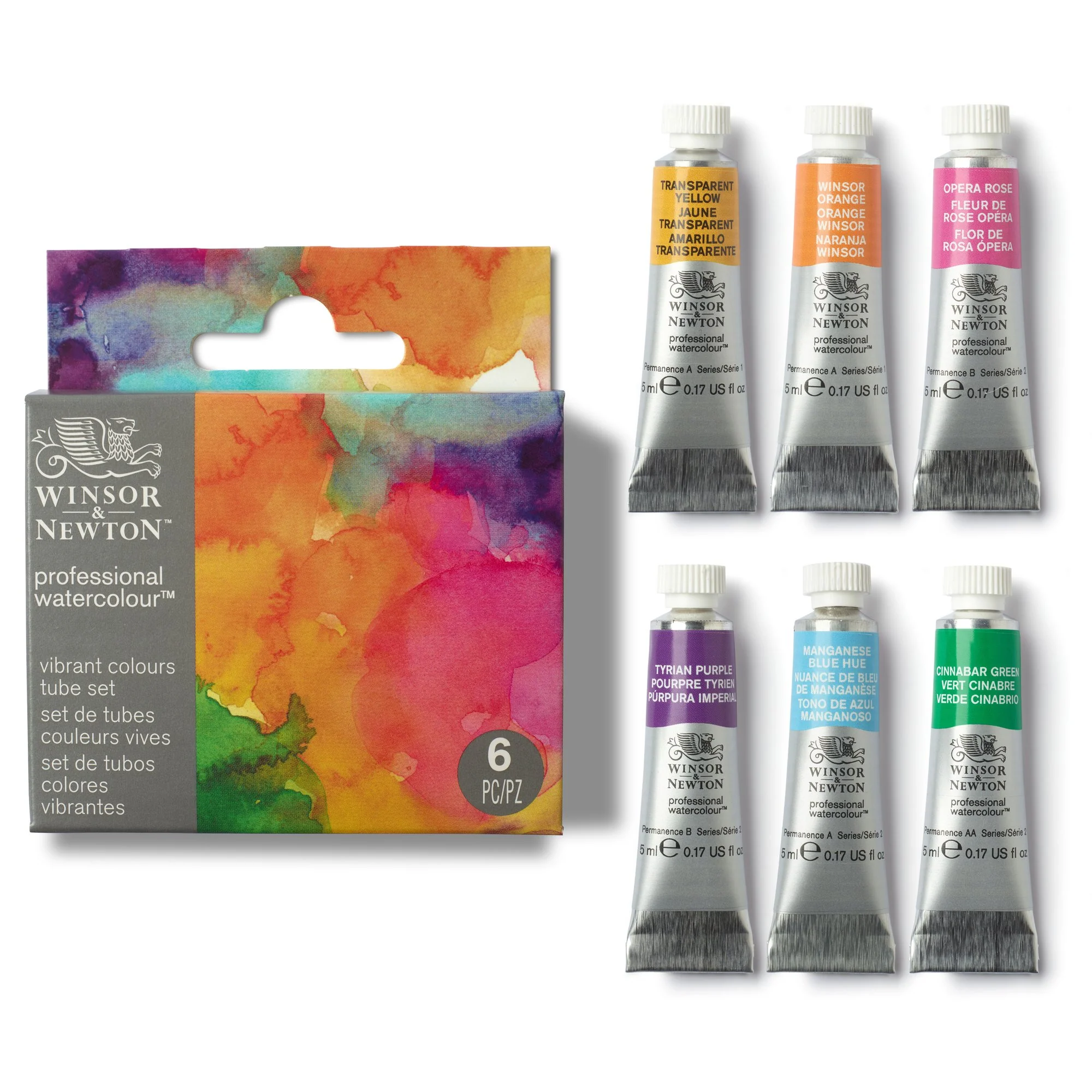 Winsor & Newton Professional Watercolour Vibrant Colours Tube Set of 6 - Image 4