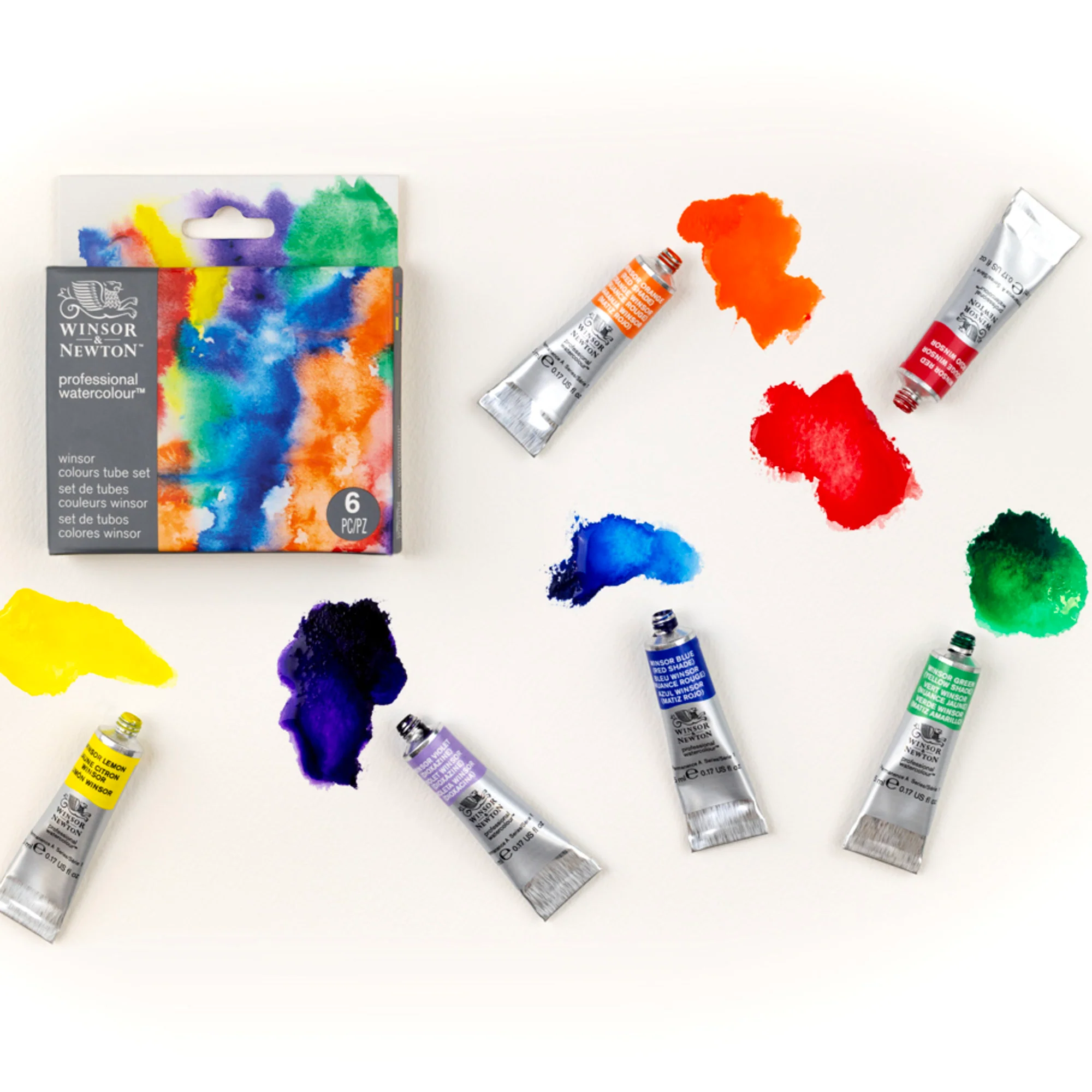 Winsor & Newton Professional Watercolour Set of 6 Winsor Colour Tubes - Image 4