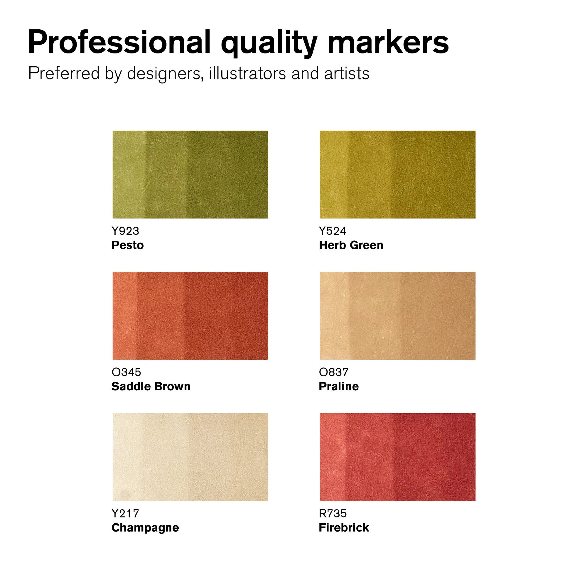 Winsor & Newton Promarker Set of 6 Landscape - Image 2