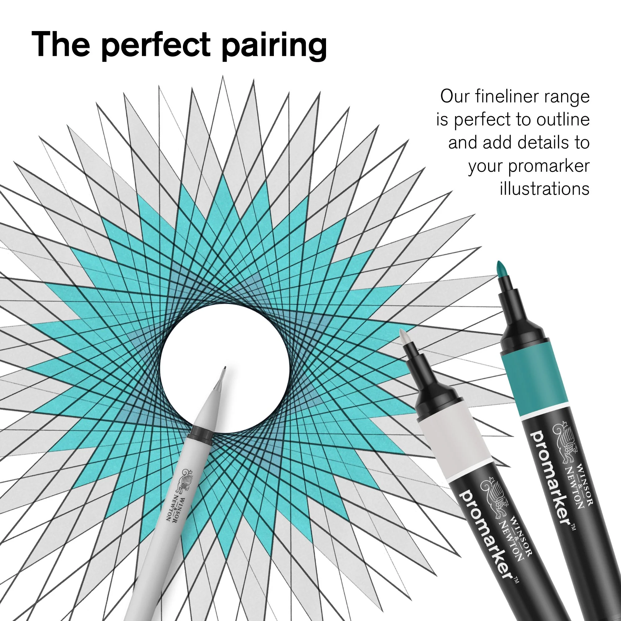 Winsor & Newton Promarker Set of 6 Mid Tones - Image 7