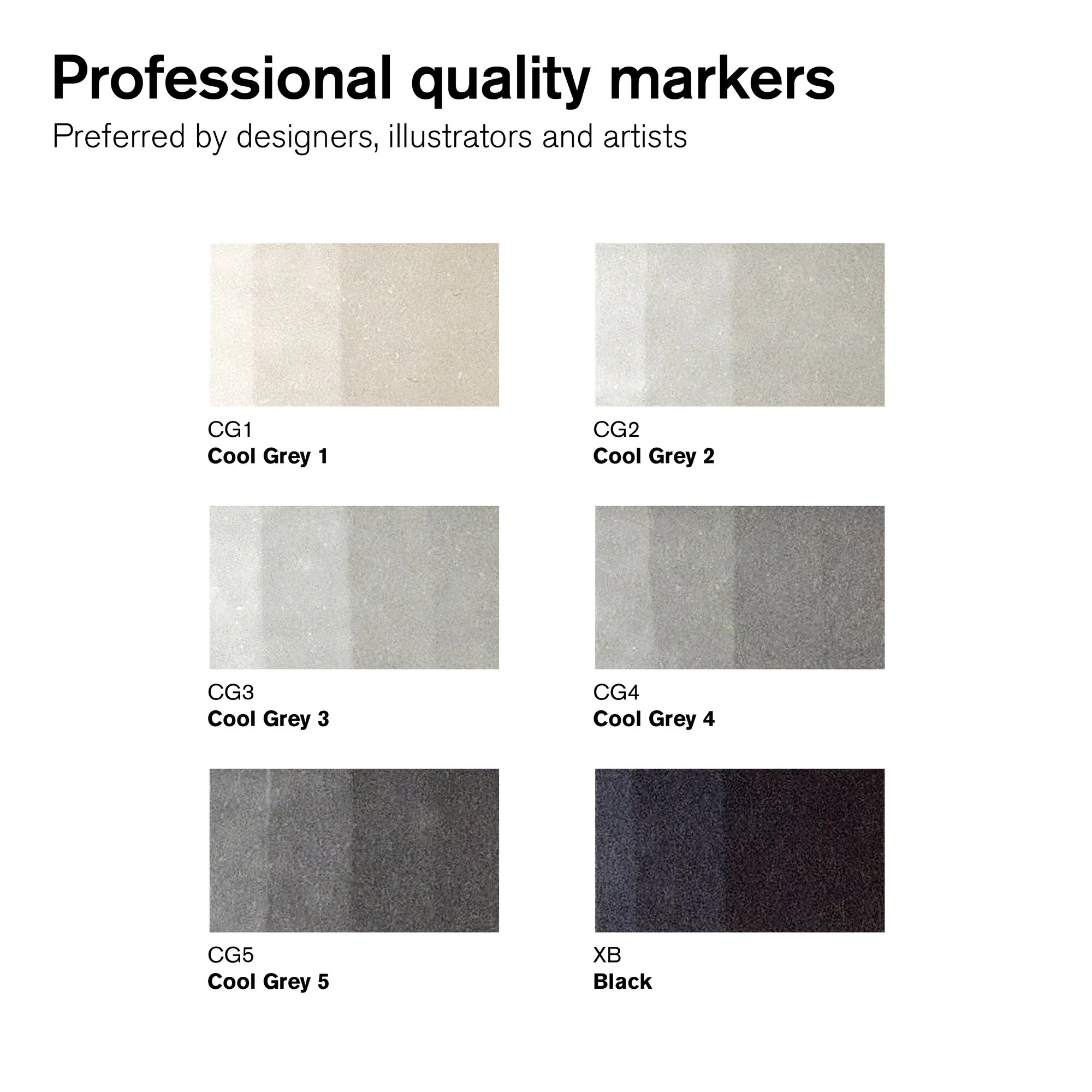 Winsor & Newton Promarker Set of 6 Neutral Tones - Image 2