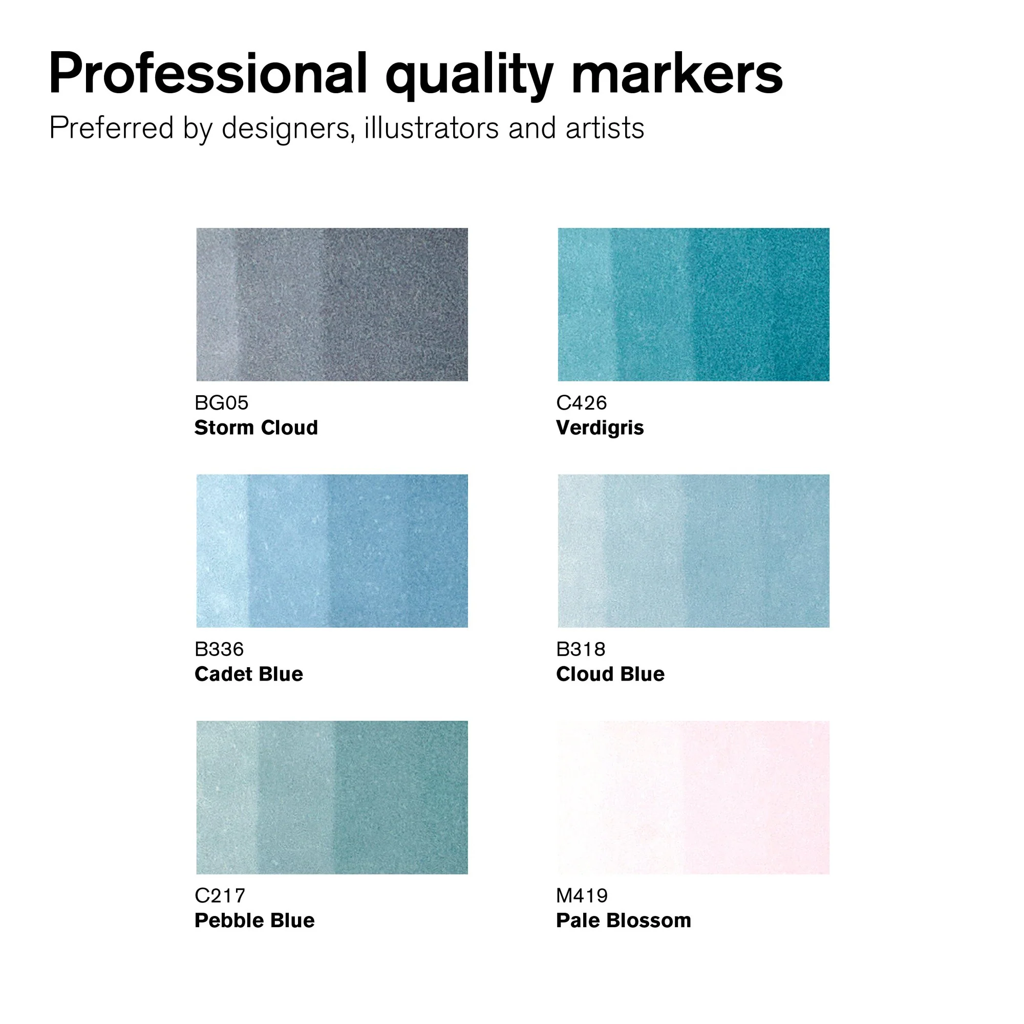 Winsor & Newton Promarker Set of 6 Skyscape - Image 2