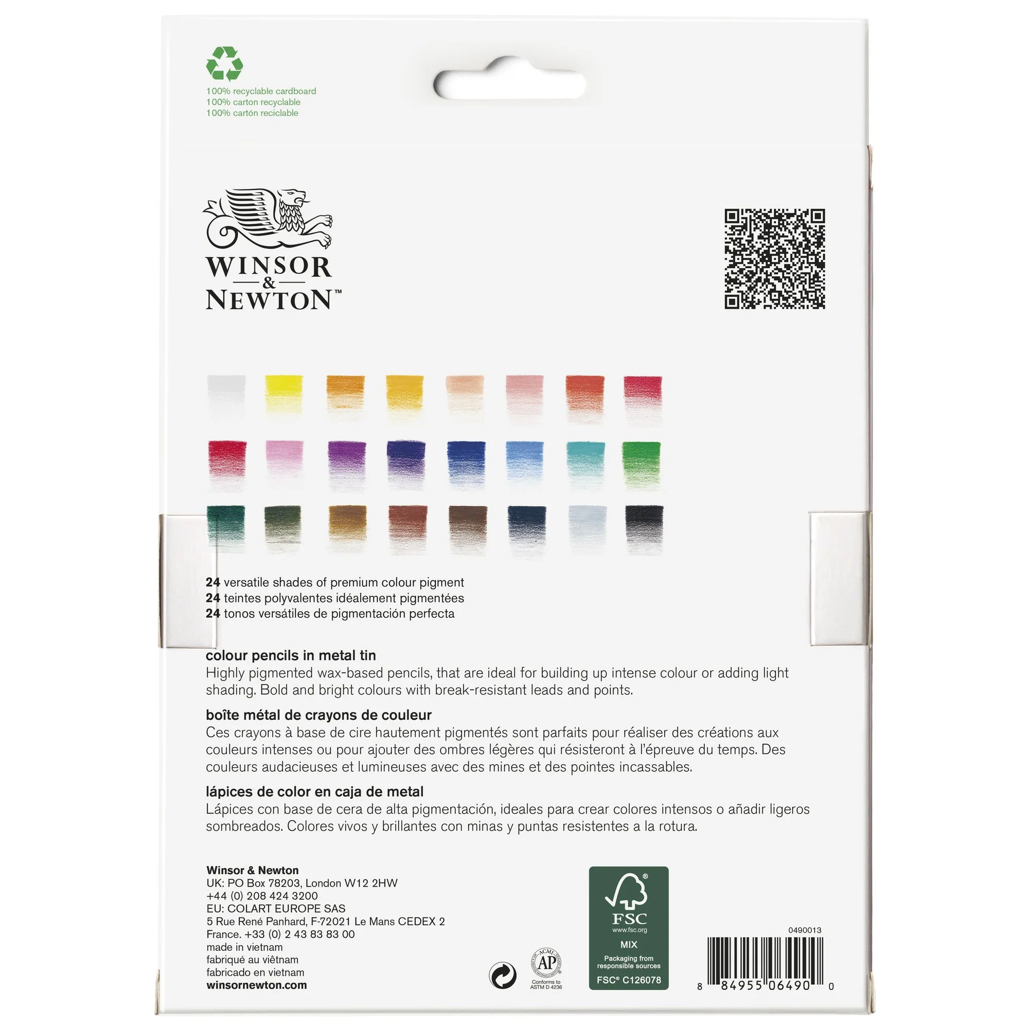 Winsor & Newton Studio Collection Colour Pencil Set of 24 - Image 4
