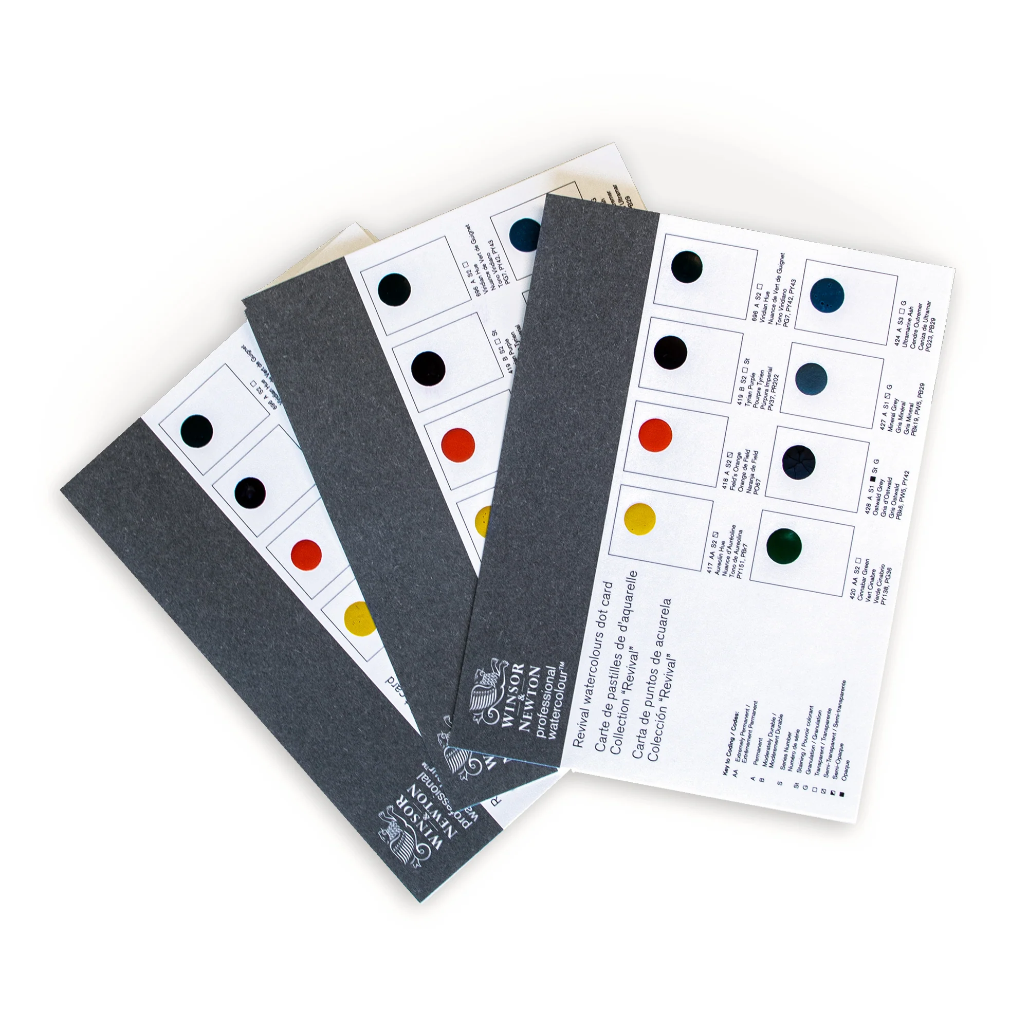 Winsor & Newton Watercolour Revival Colour Dot Card (Promotional GWP)