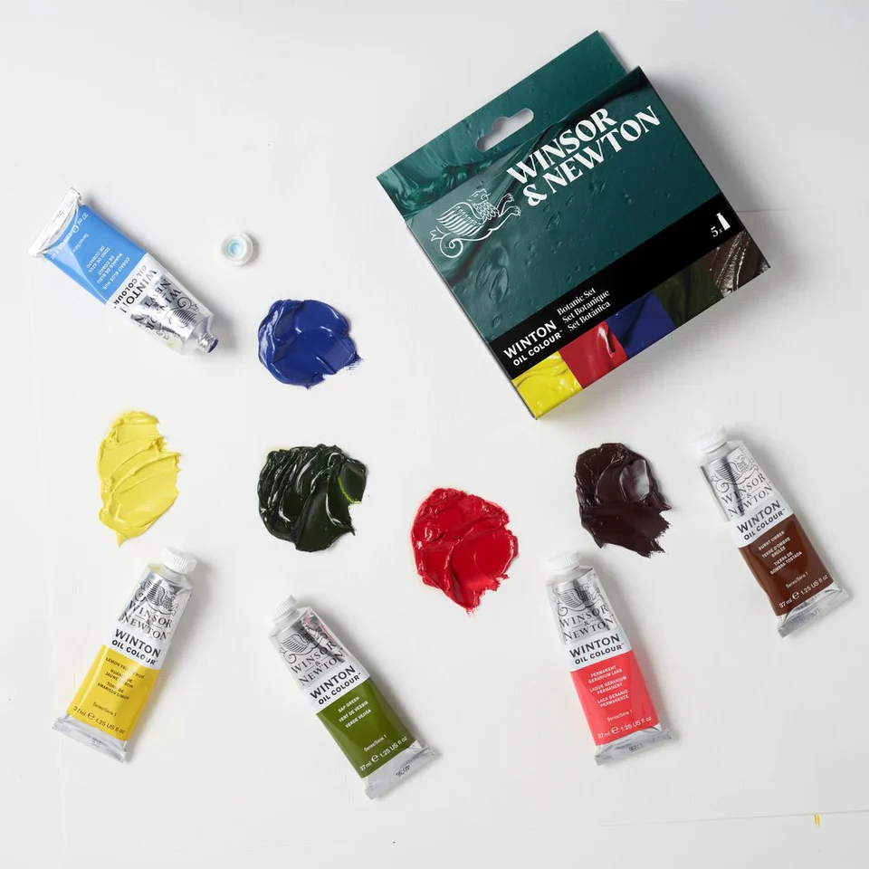 Winsor & Newton Winton Oil Colour Set of 5 x 37ml - Botanic - Image 2