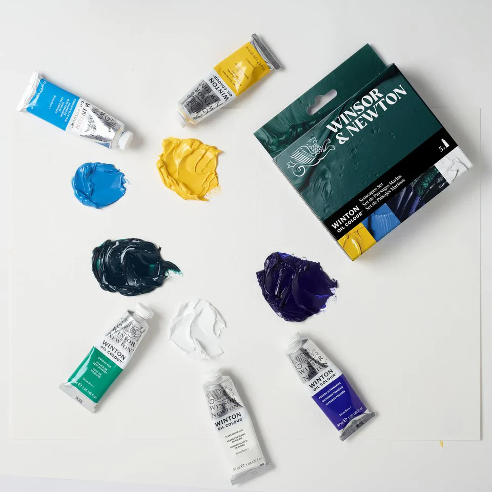Winsor & Newton Winton Oil Colour Set of 5 x 37ml - Seascapes - Image 3