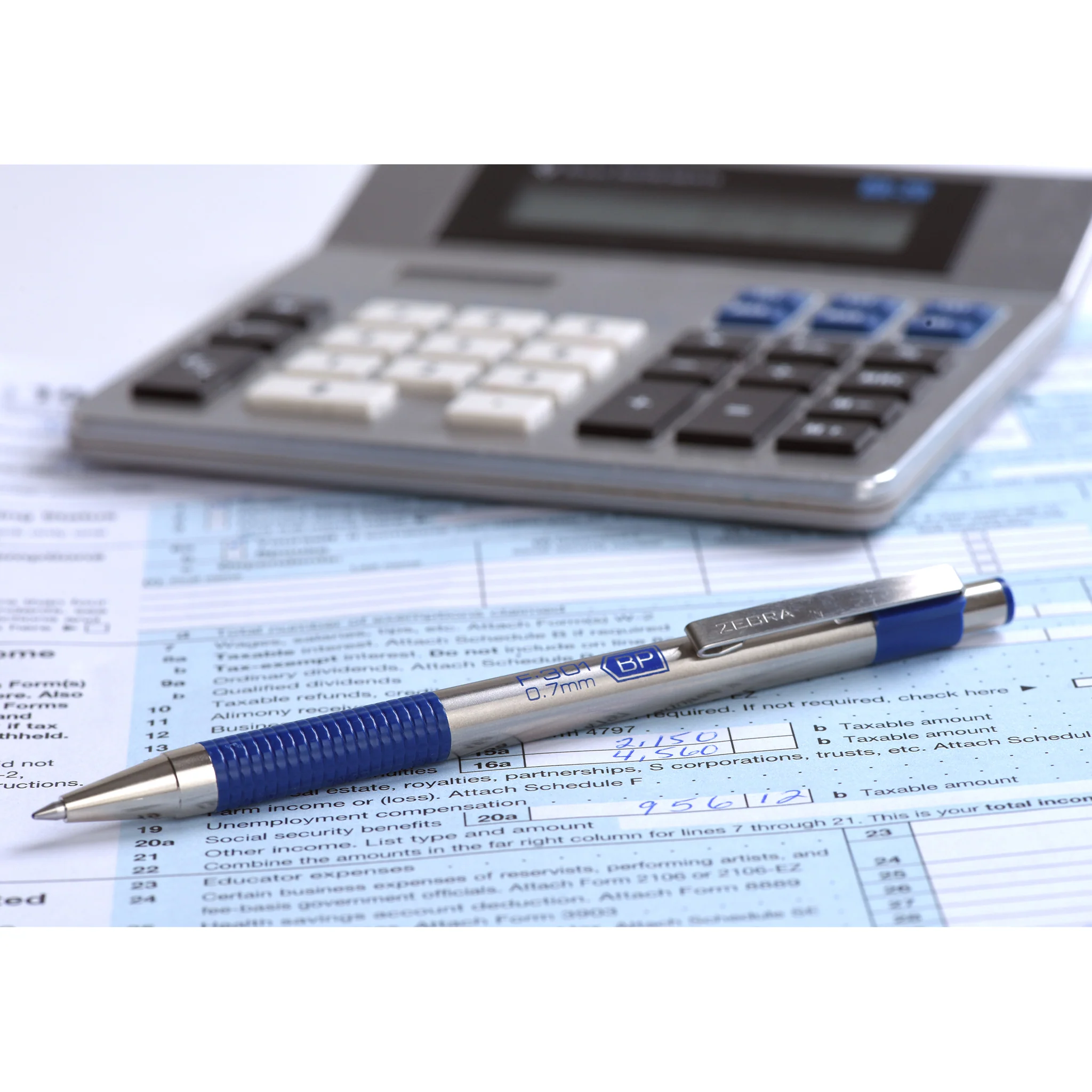 Zebra F-301 Ballpoint Retractable Pen (Blue) 0.7mm - Image 2