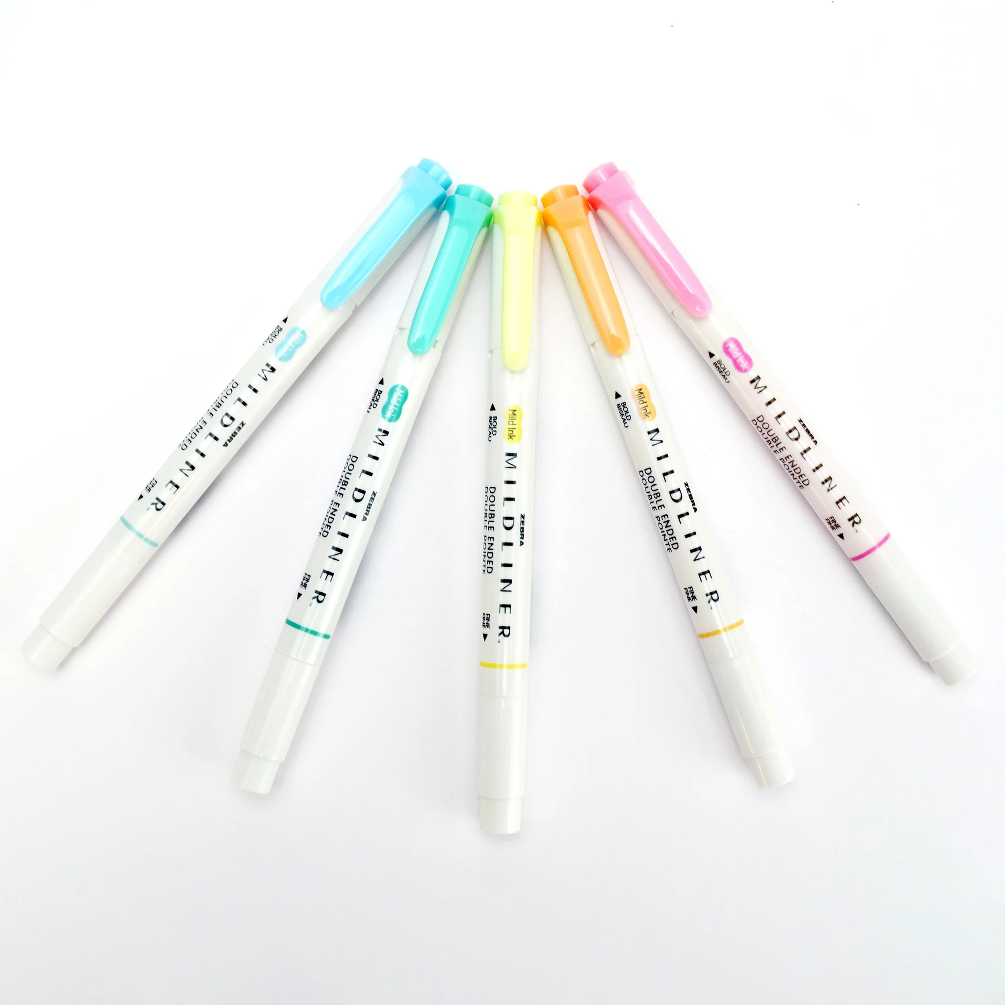 Zebra Mildliner Double Ended Highlighter Set of 5 - Cool & Refined - Image 3